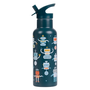 XL Stainless steel drinking bottle - Robots